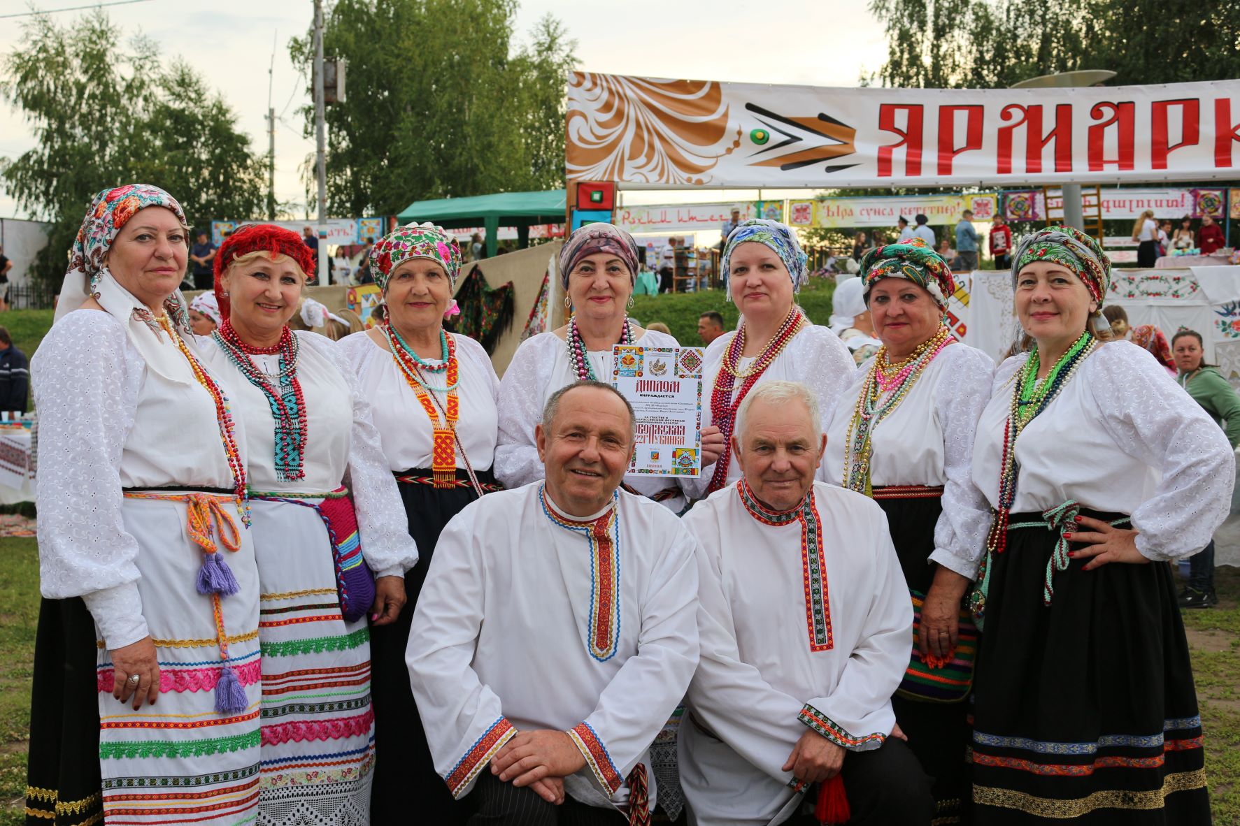 «Народный коллектив» ансамбль русской песни «Звонница» вновь на «Поволжской глубинке».