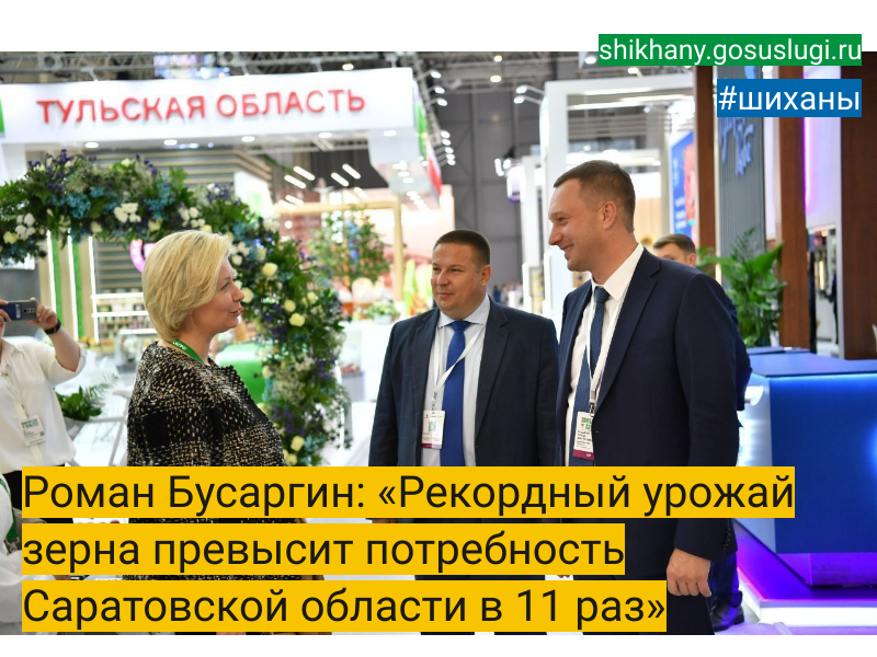 Роман Бусаргин: «Рекордный урожай зерна превысит потребность Саратовской области в 11 раз».