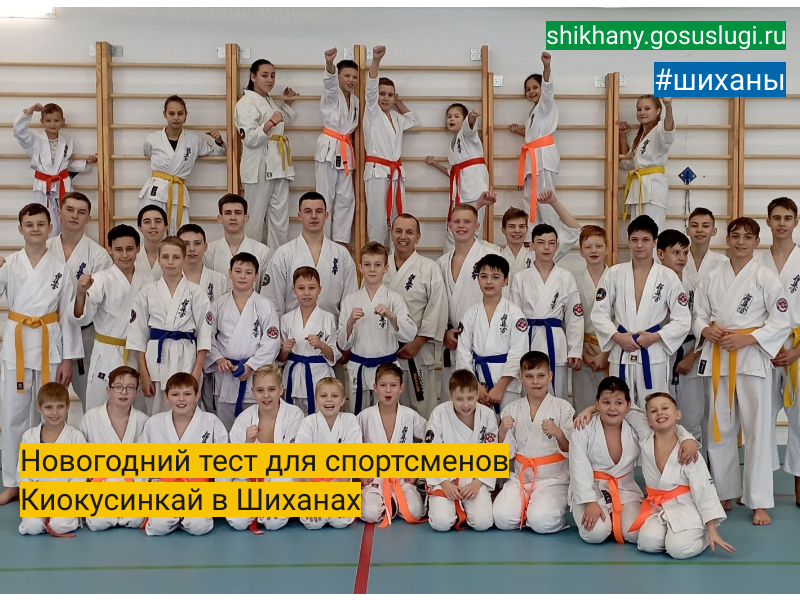 Новогодний тест для спортсменов  Киокусинкай в Шиханах.