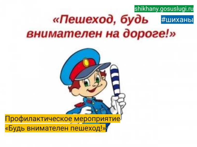 Профилактическое мероприятие «Будь внимателен пешеход!». Профилактическое мероприятие «Будь внимателен пешеход!».