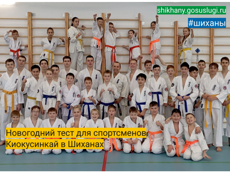 Новогодний тест для спортсменов Киокусинкай в Шиханах. Новогодний тест для спортсменов Киокусинкай в Шиханах.